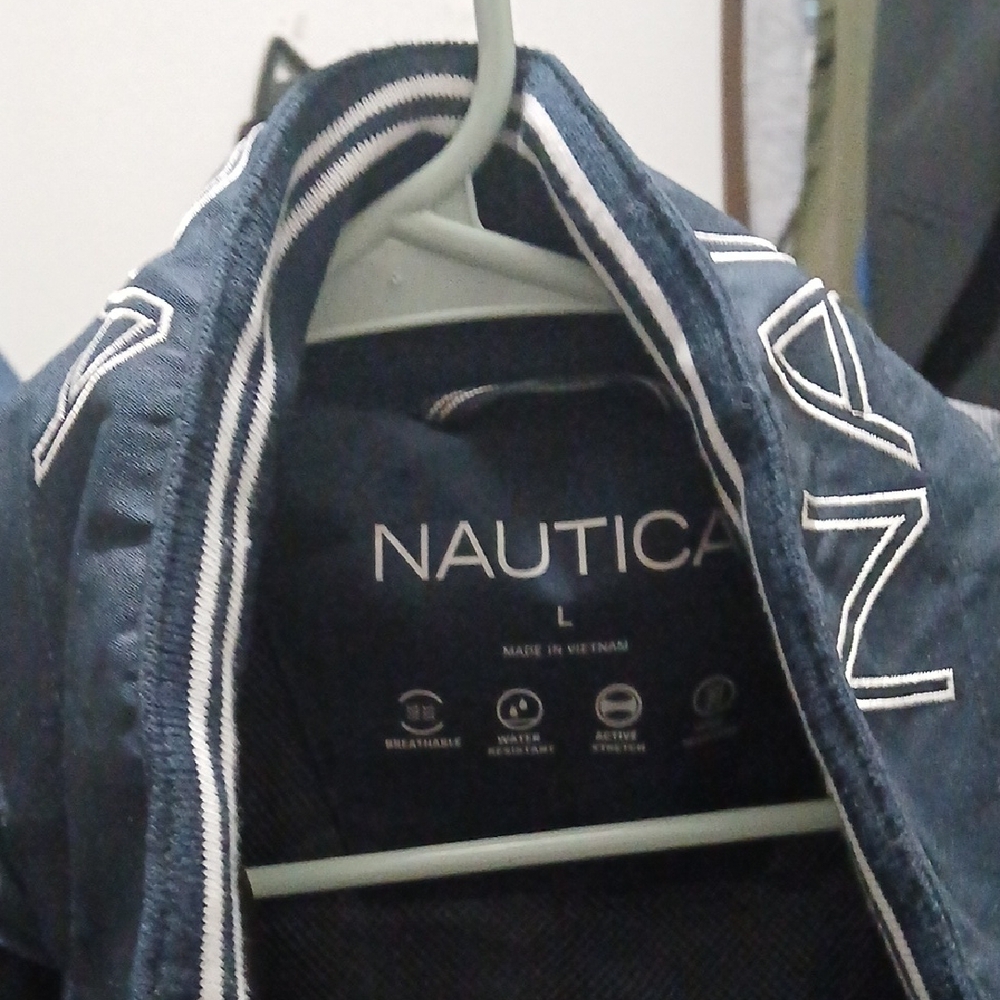 Nautica Dark Blue Jacket with White Trim